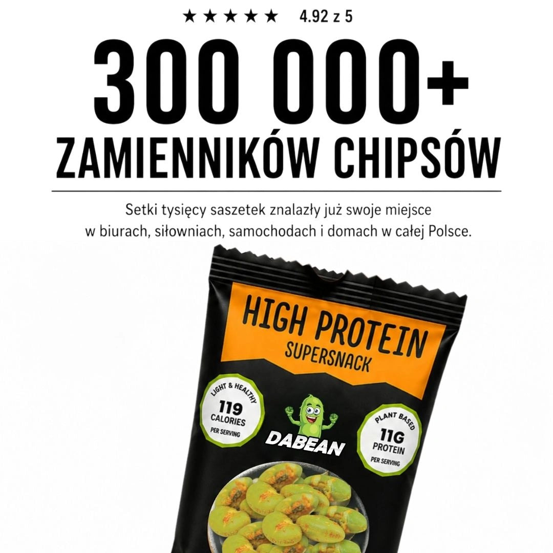 Prażone edamame o smaku BBQ od DABEAN