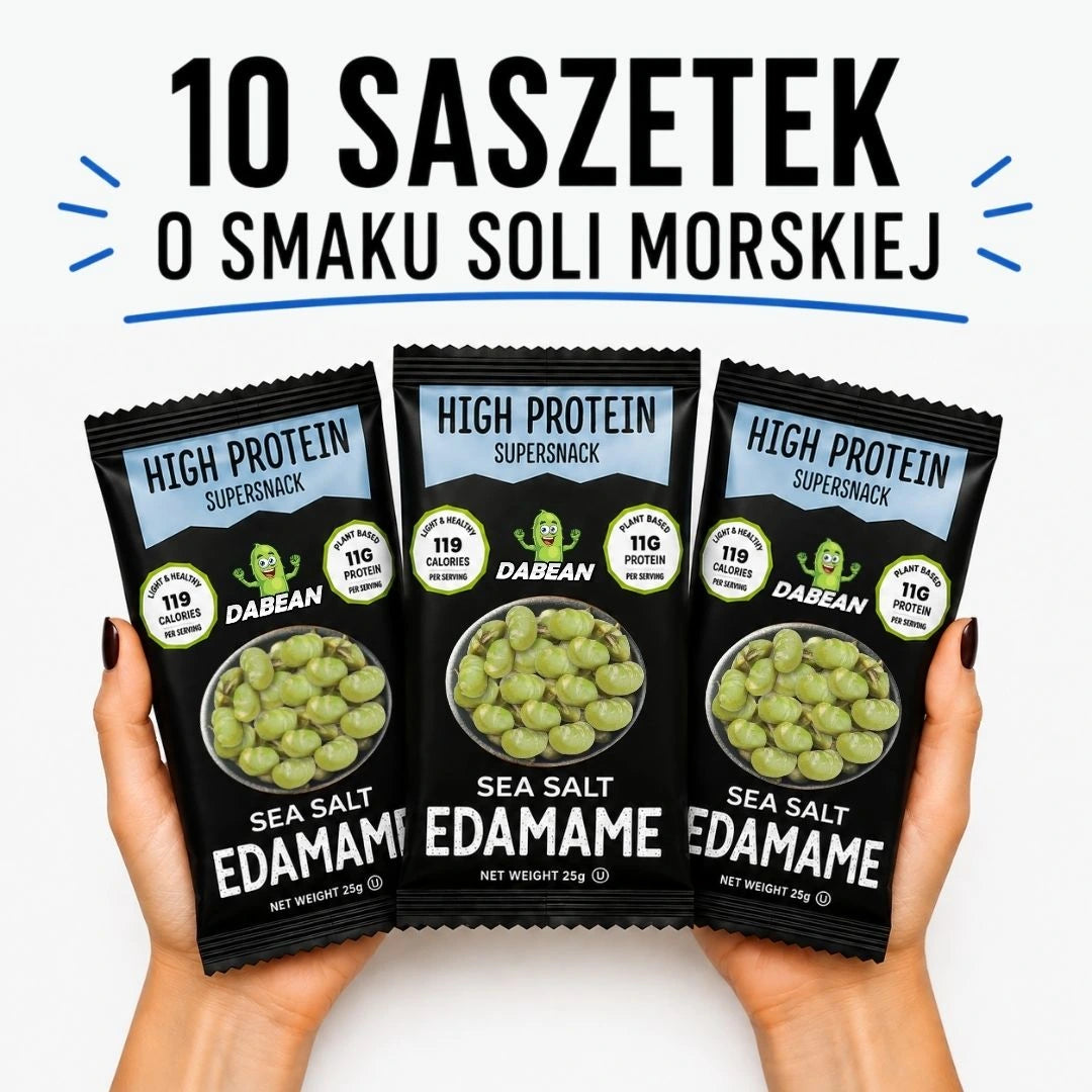 Prażone edamame DABEAN z solą morską